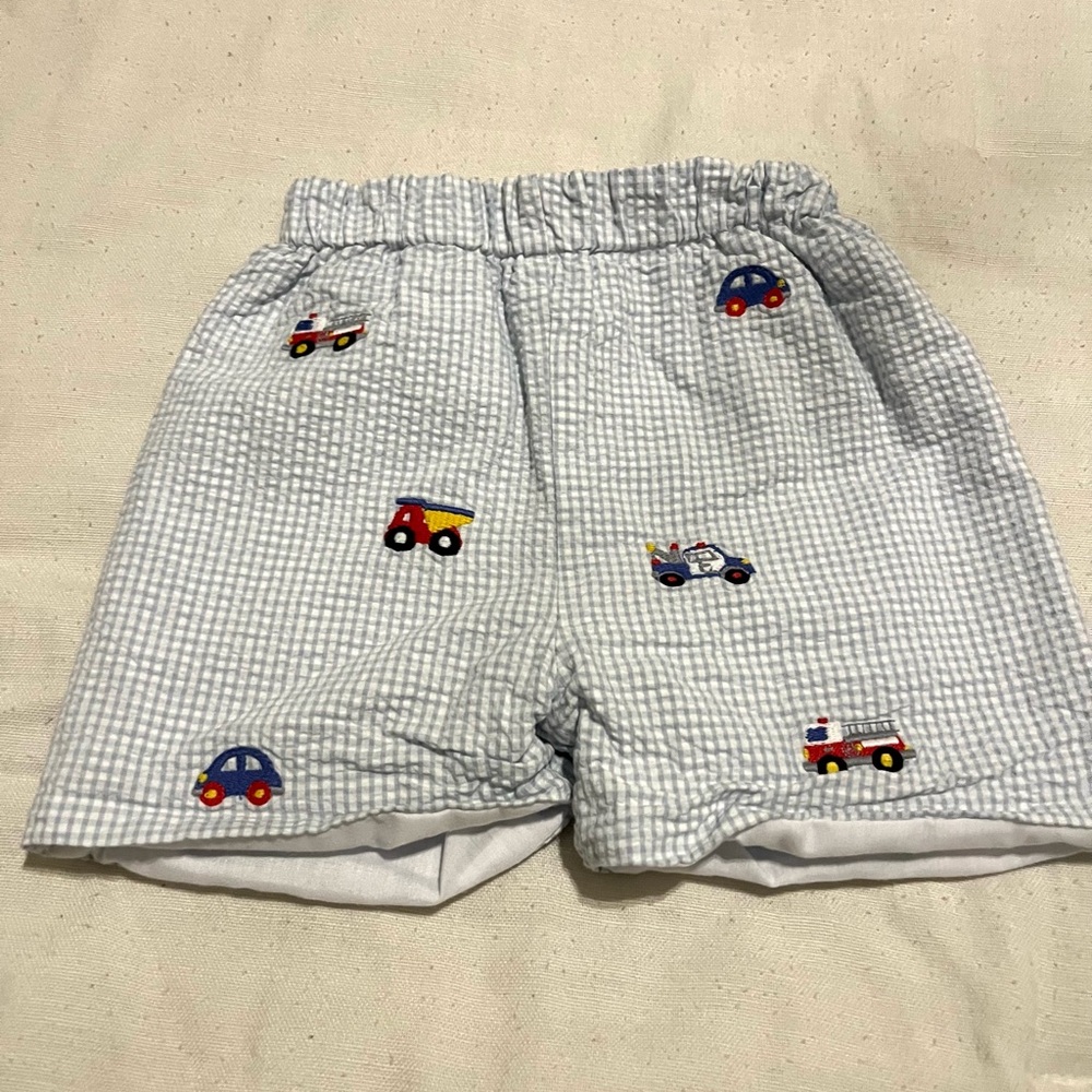 Zuccini Kids Blue Checkered Shorts